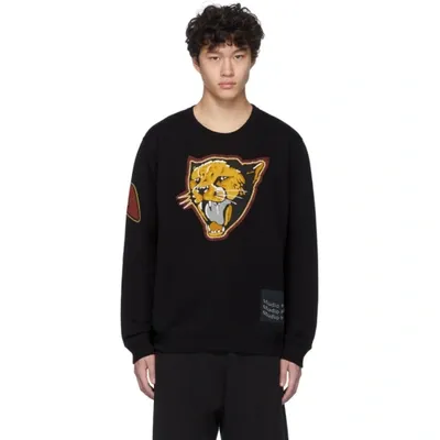 Givenchy Tiger-patch Cotton Sweatshirt In Black