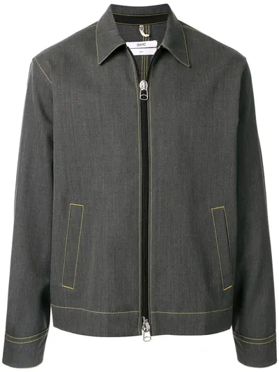 Oamc Everett Boxy Fit Shirt Jacket In Grey