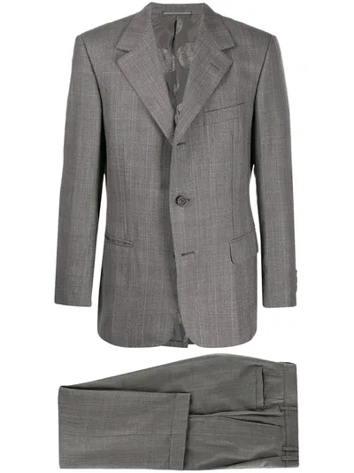 Pre-owned Versace 1980s Medusa Two-piece Suit In Grey