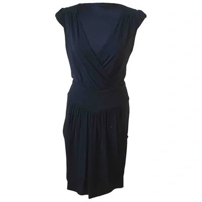 Pre-owned Comptoir Des Cotonniers Mid-length Dress In Black