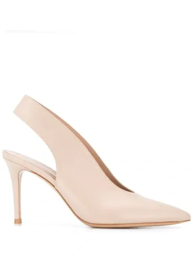 Gianvito Rossi Delta 85mm Pumps In Neutrals