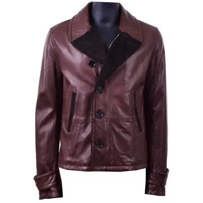 Pre-owned Dolce & Gabbana Leather Jacket In Brown