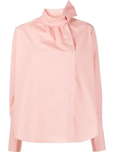 Fendi Bow Detail Blouse In Pink