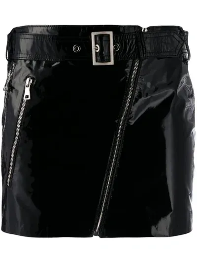 Manokhi Zipped Mini-skirt In Black