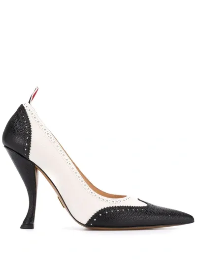 Thom Browne Brogue-detail 115mm Pumps In White