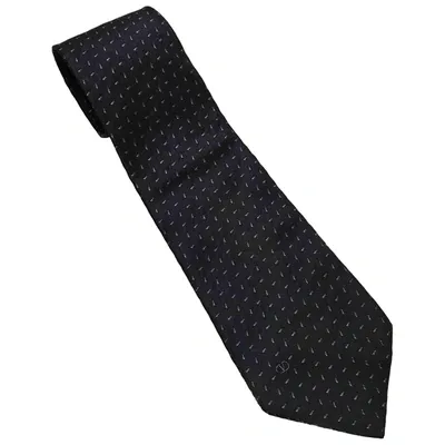 Pre-owned Valentino Garavani Silk Tie In Blue