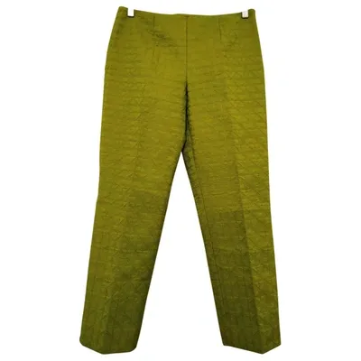 Pre-owned Jil Sander Trousers In Green