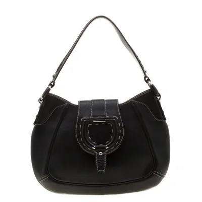 Pre-owned Dolce & Gabbana Black Leather Shoulder Bag