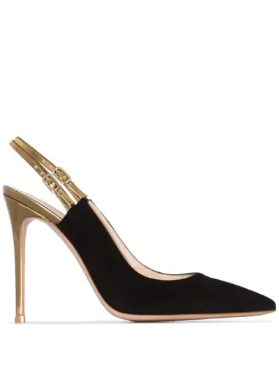 Gianvito Rossi 115mm Pointed Slingback Pumps In Black