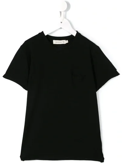 Andorine Kids' Pocket T-shirt In Black