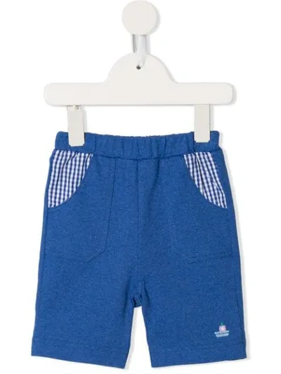 Familiar Babies' Elastic Waist Shorts In Blue