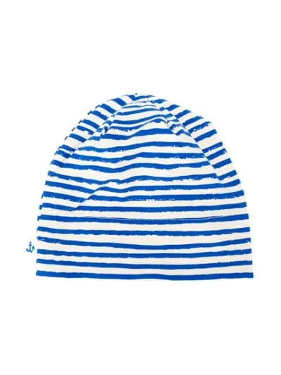 Noe & Zoe Babies' Striped Hat In White