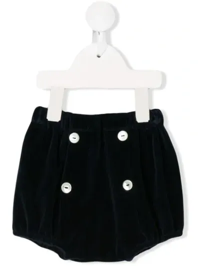 Siola Babies' Velvet Bloomers In Blue