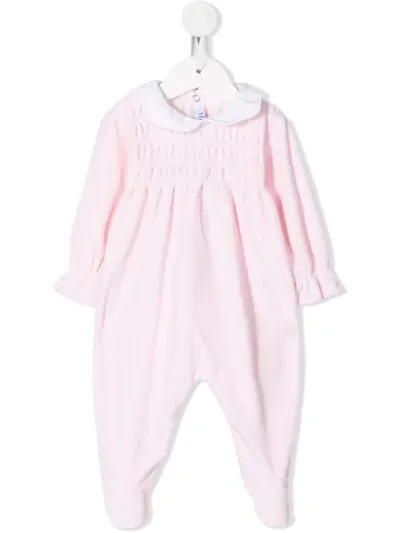 Siola Babies' Ruched Detail Romper In Pink