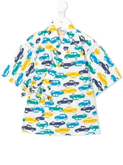 Familiar Kids' Car Print Co-ord Set In Multicolour