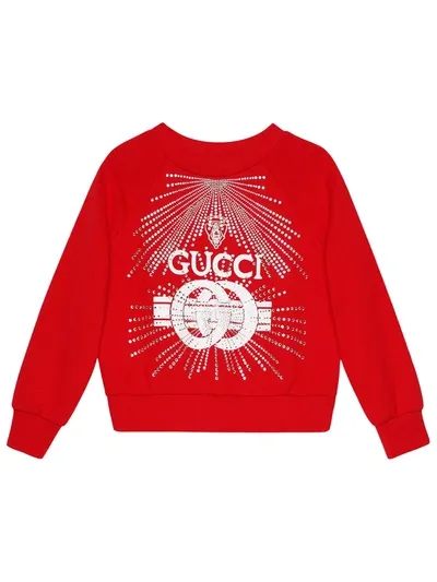 Gucci Kids' Children's  Print Sweatshirt In Red