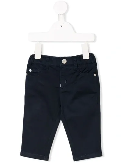 Emporio Armani Babies' Elasticated Jeans In Blue