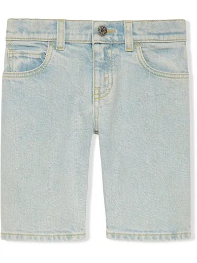 Gucci Kids' Children's Denim Bermuda Short In Blue