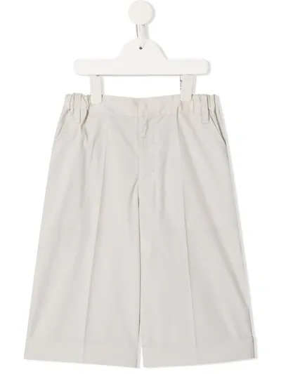 Familiar Kids' Wide-leg Shorts In Neutrals