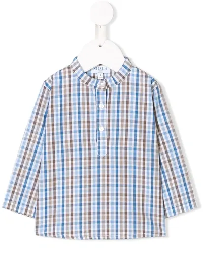 Siola Babies' Checked Shirt In Blue