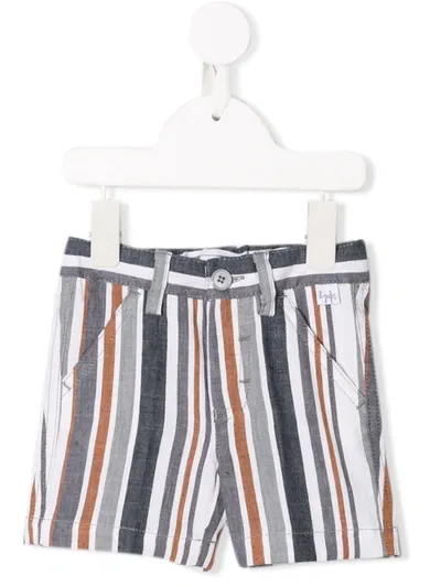 Il Gufo Babies' Striped Shorts In Blue