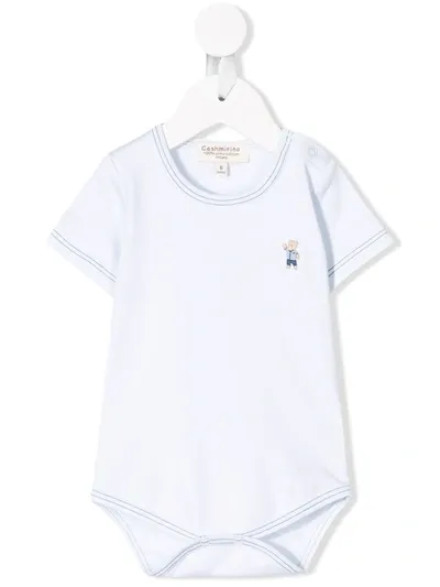 Cashmirino Babies' Puno Bodysuit In Blue