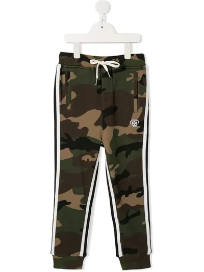 Mostly Heard Rarely Seen 8-bit Kids' Camouflage Print Track Pants In Brown