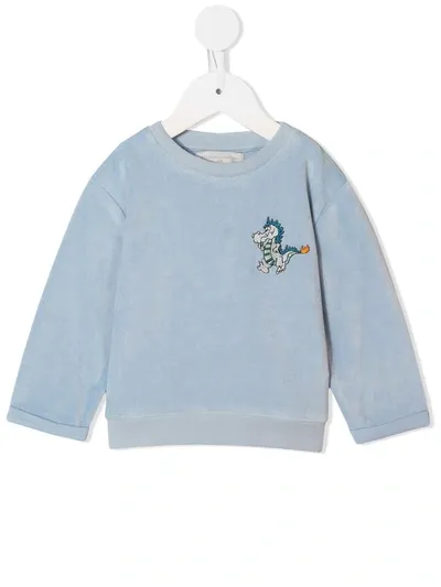 Stella Mccartney Babies' Two Piece Tracksuit Set In Blue