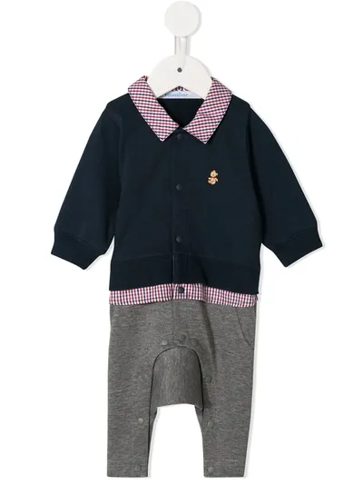 Familiar Shirt Trouser Babygrow Set In Blue