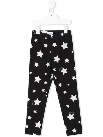 Monnalisa Kids' Star-print Leggings In Blue