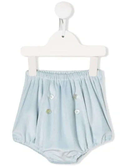 Siola Babies' Velvet Bloomers In Blue