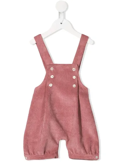 Siola Babies' Corduroy Dungarees In Pink