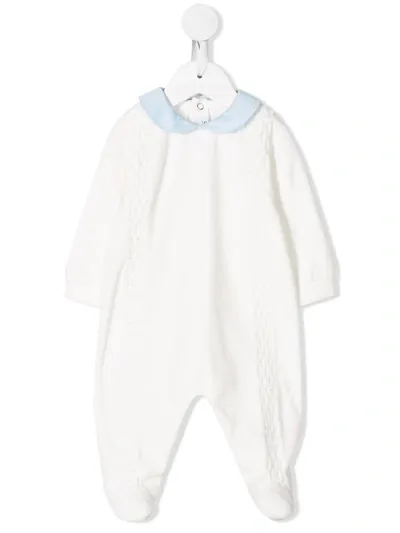 Siola Babies' Contrast Collar Pyjama In White