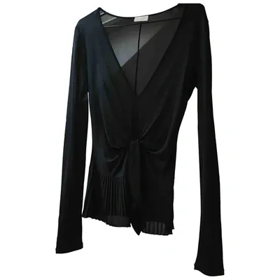 Pre-owned Valentino Black Viscose Top