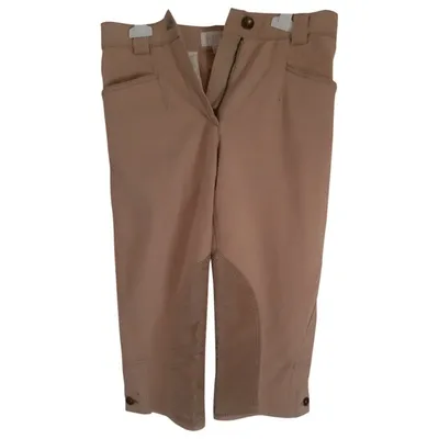 Pre-owned Valentino Short Pants In Beige