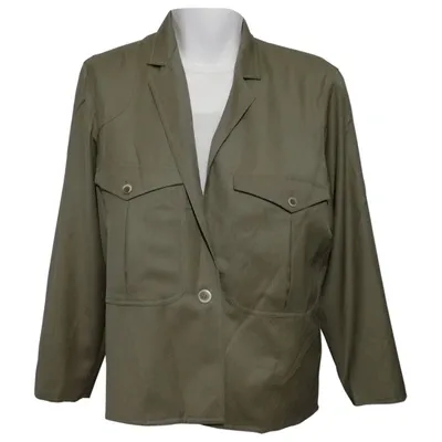 Pre-owned Max Mara Wool Jacket In Green