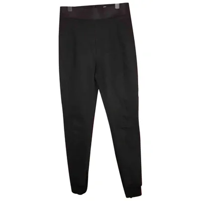 Pre-owned Givenchy Black Cotton Trousers