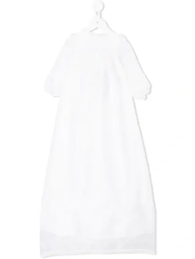 Dolce & Gabbana Babies' Lace Detail Ceremony Dress In White