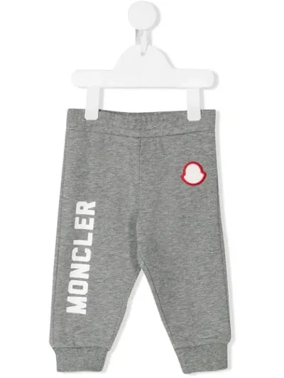 Moncler Babies' Logo Track Pants In Grey