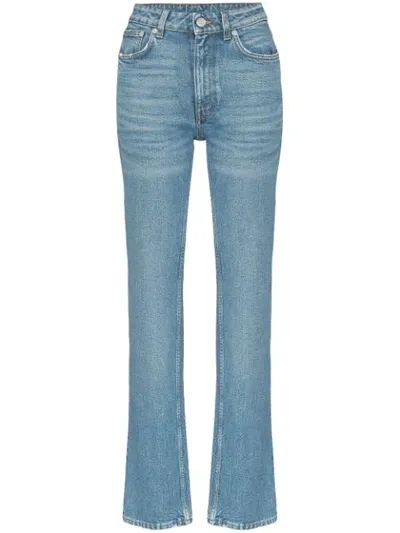 Sunflower High Rise Straight Leg Jeans In Blue