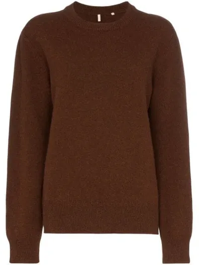 Sunflower Moon Knit Jumper In Brown