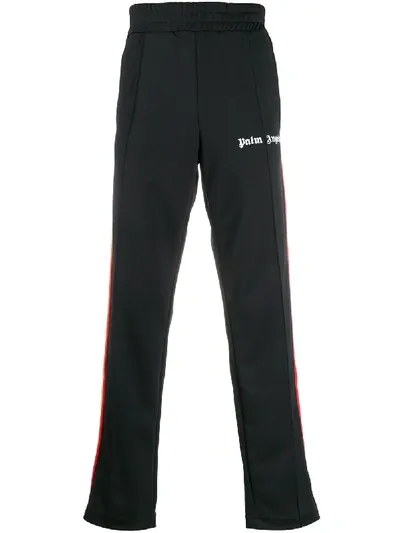 Palm Angels Rainbow Trim Track Pants In Black