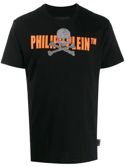 Philipp Plein Ss Skull Print T-shirt In Black