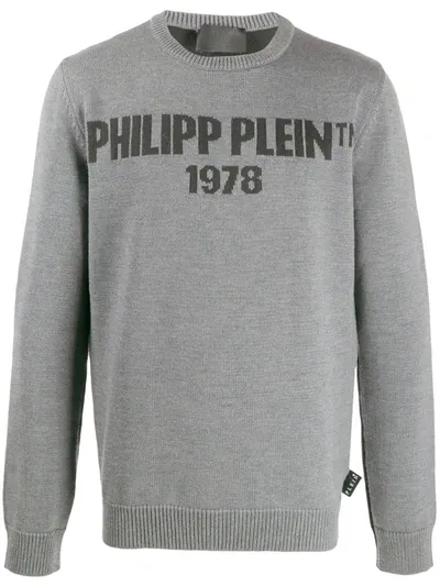 Philipp Plein Pp1978 Jumper In Grey