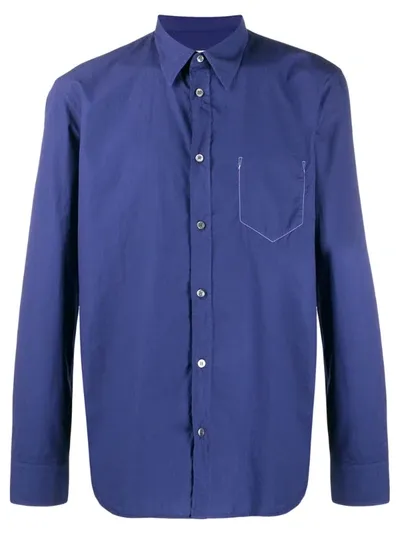 Maison Margiela Faux Pocket Shirt In Purple