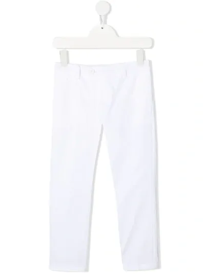 Dondup Teen Straight-leg Chino Trousers In Unica