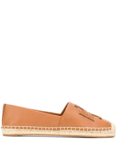 Tory Burch Logo-appliqué Espadrilles In Neutrals