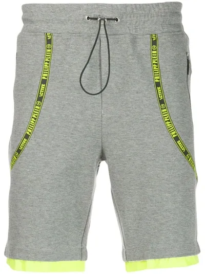 Philipp Plein Jogging Bermuda Shorts In Grey