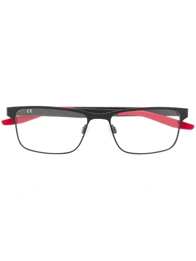 Nike 8130 Square Glasses In Black