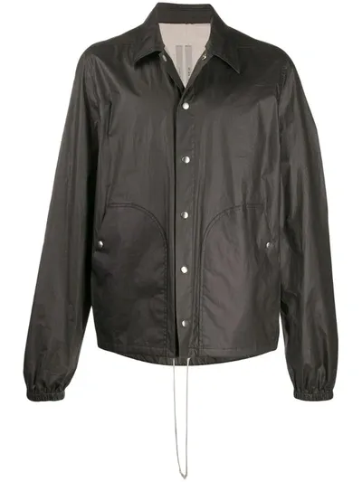 Rick Owens Technical Shirt Jacket In Black